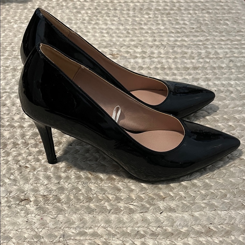 Black Patent Leather Heels